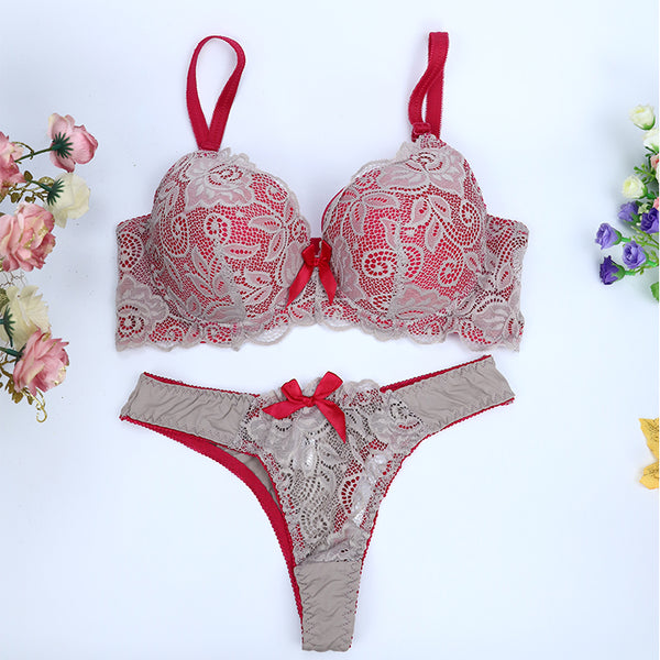 Eve- Push Up Full Lace Bra set