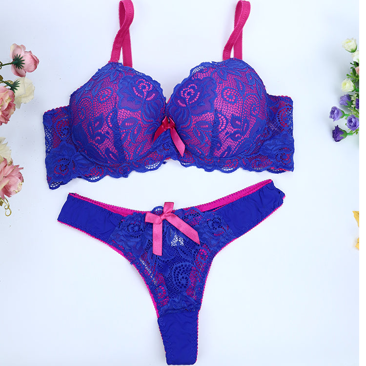 Eve- Push Up Full Lace Bra set